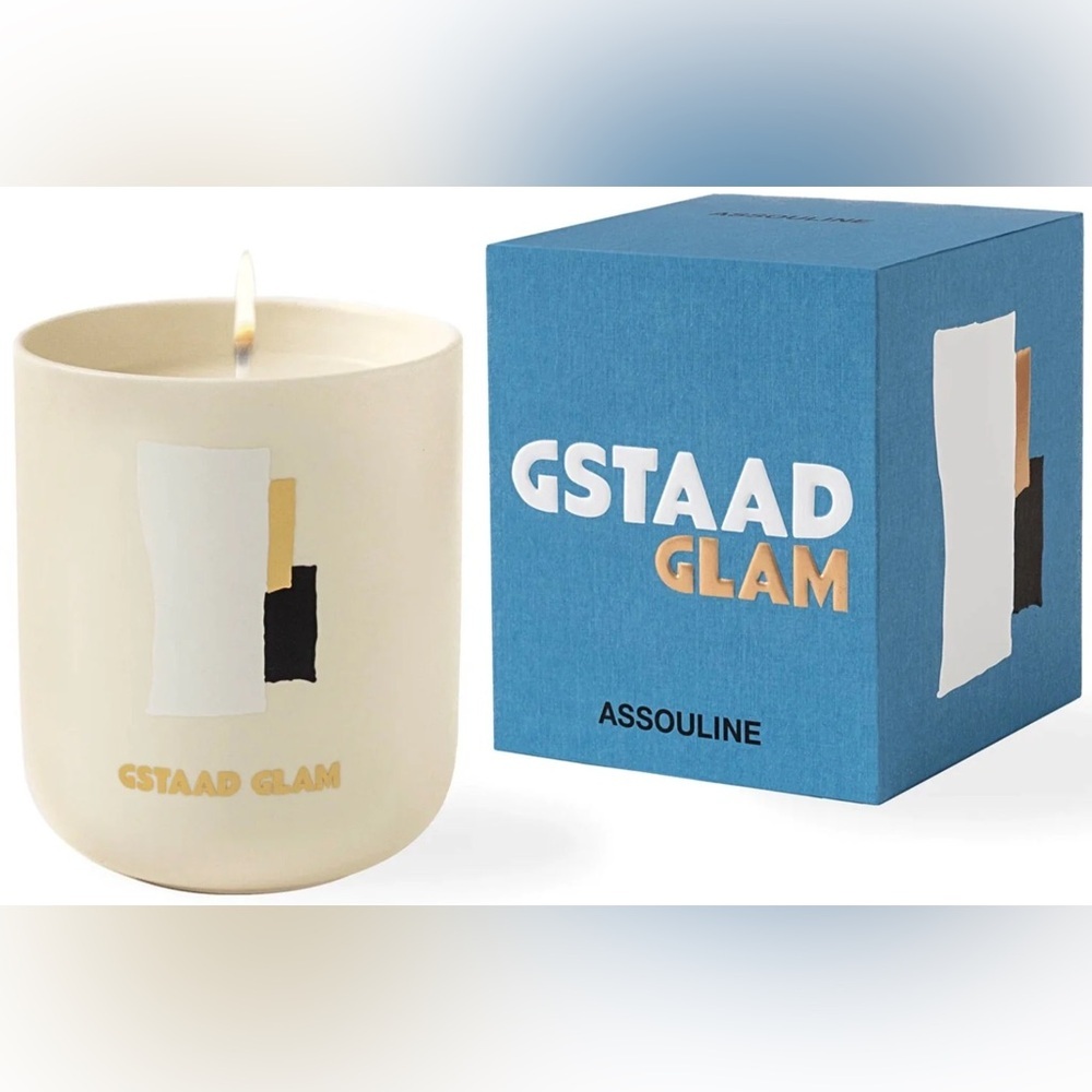 NWT Assouline Gstaad Glam Boxed Candle , Brand new in box